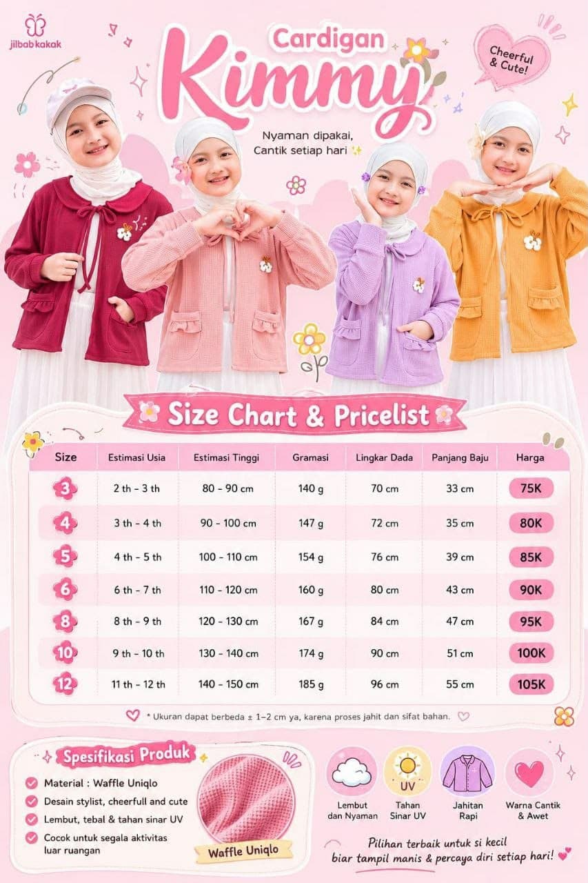 Kimmy Cardigan by Jilbab Kakak